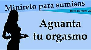 Let's play this orgasm hold game at easy level. Full instructions in the video for interactive jerk off fun.