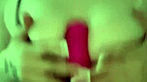 Horny British slut masturbates solo with wild intensity!