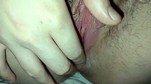Argentinian Blonde's Vagina Filled with Huge Cumshot