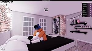 boldly fucking a hot prostitute right inside the roblox world without holding back