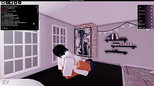 boldly fucking a hot prostitute right inside the roblox world without holding back