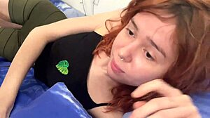 Cutie Teen Babe Sucking Big Cock on Camera with Deepthroat and Moaning