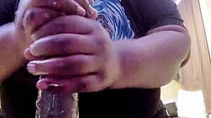 Boyfriend Tee V5 Fucks Curvy Black BBW With Huge Natural Tits And Big Cock In Chubby Sex Scene