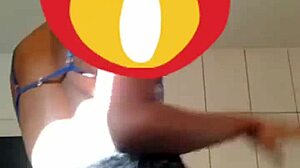 Young Brazilian Wife Dancing Funk for Old Husband