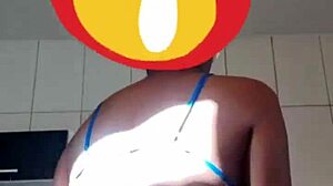 Young Brazilian Wife Dancing Funk for Old Husband