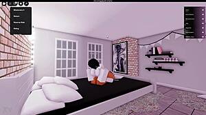boldly fucking a hot prostitute right inside the roblox world without holding back
