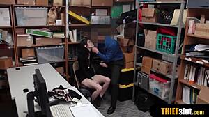 Dark haired emo teen bent over for rough doggystyle fucking