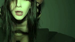 she's trapped by his thrusting cock