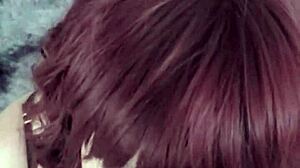 i love sucking your cock as an alt redhead babe before getting fucked in missionary