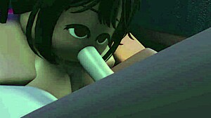 I had a late night blowjob session in Roblox with some wild anime vibes