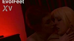 Hey, check out these girls enjoying some foot and pussy licking action together! 👅