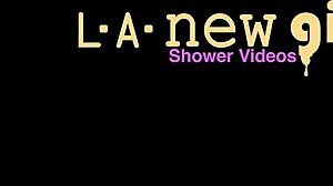 This radiant teen blonde starts with a relaxing shower on the sofa during her casting interview