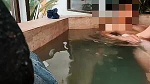 hey check out this sensual wife consoling her husband's friend with short hair blonde cougar vibes in uncensored couple scene