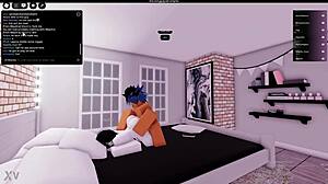 boldly fucking a hot prostitute right inside the roblox world without holding back