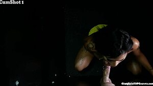 You just fucking love this big cock gloryhole action with teen brunette blowjob and cumshot, dont ya