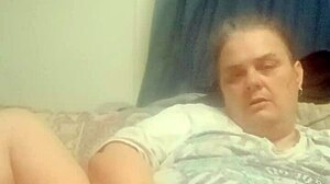 Intriguing Me masterbating with fingering and kissing in maledom strapon tribbing session