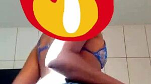 Young Brazilian Wife Dancing Funk for Old Husband