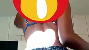 Young Brazilian Wife Dancing Funk for Old Husband