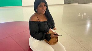 big ass brunette takes rough interracial pounding from horny stranger