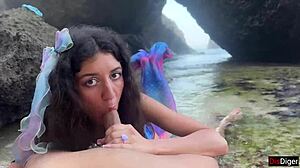 I met a beautiful mermaid on the island