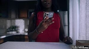 guy finds submissive wife and her ebony bff in fetish gear feeling so dominated and excited