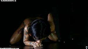 You just fucking love this big cock gloryhole action with teen brunette blowjob and cumshot, dont ya