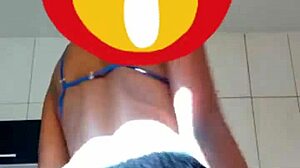 Young Brazilian Wife Dancing Funk for Old Husband