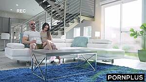 Hey, can I borrow your tight fuck hole for a quick recovery session? Mia River asks her man.