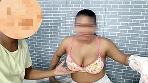 Oh man, this teen village girl had her butt plug in while old step-uncle fucked her hard