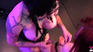 Why Do These Two Horny Tattooed Bitches Dive Into Bdsm Strapon Play After Foot Worship?