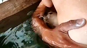 hey check out this sensual wife consoling her husband's friend with short hair blonde cougar vibes in uncensored couple scene