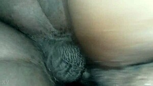 She bends over in doggy style, experiencing intense squirting during the passionate sex session. The moment builds to an explosive release.