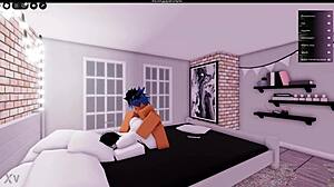 boldly fucking a hot prostitute right inside the roblox world without holding back