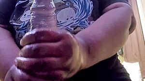 Boyfriend Tee V5 Fucks Curvy Black BBW With Huge Natural Tits And Big Cock In Chubby Sex Scene