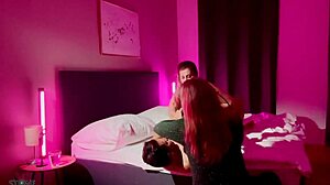 Sloppy Blowjob with Saliva Covers Big Natural Tits in Backstage Masturbation and Rimjob Action