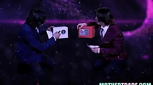 two stepsons exchange their stepmoms for a wild foursome fuck with blowjobs and mature sex action