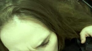 She Suggestively Sucks Off First Guy Met at Nightclub