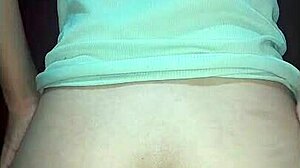 Naughty Girl Doing Anal Training On Christmas With Shaved Pussy?