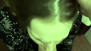 She Suggestively Sucks Off First Guy Met at Nightclub