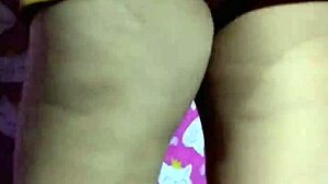 They fuck my big ass in mini skirt with 20 cm dildo