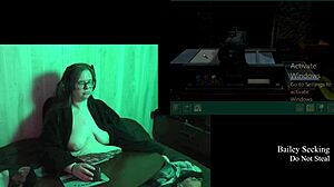 Naked Brunette with Big Tits in Haunting Castle Malloy Game Playthrough Part 2