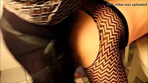 Amateur wife takes huge black cock in interracial cuckold while husband watches.