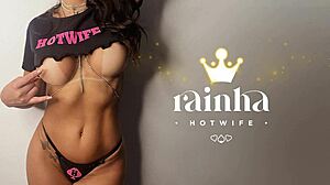 Rainha Hotwife Tests Liquid Gel Vibrator Naked on Nudist Beach in Brazil