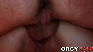 Group Amateurs Riding Hardcore Cocks