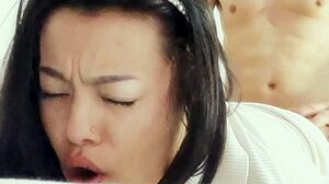 Feeling so horny and erotic as Colombian fucks her stepfather with passion