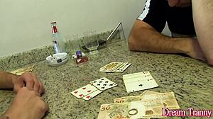 Super hot tgirl Carol Penelope gets ass and mouth filled with cum in bareback threesome