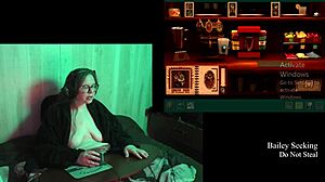 Naked Brunette with Big Tits in Haunting Castle Malloy Game Playthrough Part 2