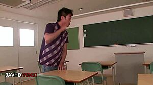 Naughty Japanese Student Kyoka Delivers Blowjob and Gets Creampie at School