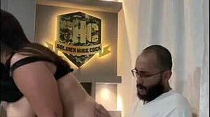 colombian babe sofia curves with incredible tits takes soldierhugecock big cock in homemade interracial rough sex. she bends over for doggystyle deepthroat and facial cumshot.