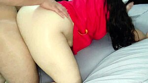 amateur milf latina wife rides cowgirl and takes anal assfucking with creampie in homemade